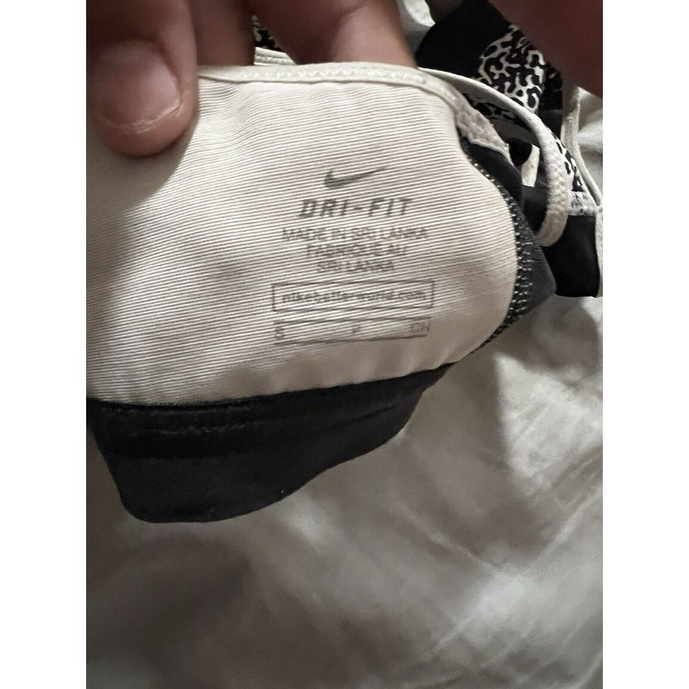Nike Pro Fierce Mezzo Soul Cycle Black White Racerback Sports Bra Size Small View 3